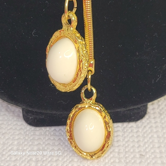 VTG Elegant Classy Kenneth Lane Lariat Pendant Necklace Goldtone 15" Length - Picture 5 of 10